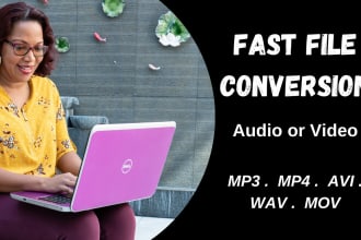 convert your video or audio files mp3 wav m4a wma mp4 mov
