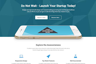 create a landing page for your business