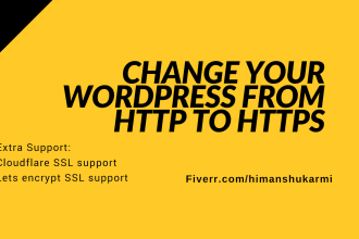 change your wordpress from http to https