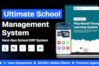 build school management system and website development