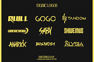 design a premium dj, producer, music band, rap artist logo