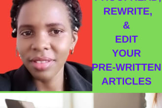 proofread, edit, and rewrite ai content to human