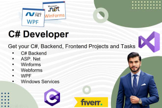 write c sharp, winforms, wpf, asp net core, code for you