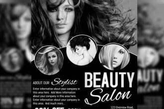 design any flyer poster, beauty salon poster