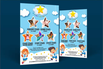 design kids summer camp flyer