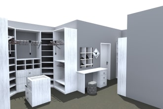 design custom cabinet, wardrobe, table, bed, chair