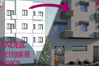 create and render 3d exterior designs for houses and buildings