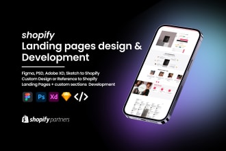 do high converting shopify landing page or figma to shopify