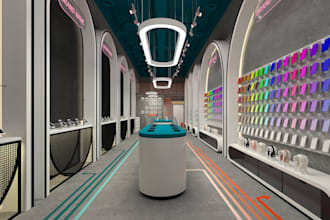 do best 3d interior design modeling for retail,store,office