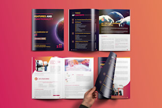 design brochure, company profile, annual report, proposal, booklet, whitepaper