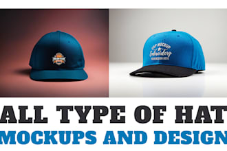 design modern custom hats and caps for your brand