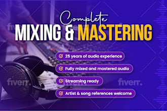 mix and master your music professionally