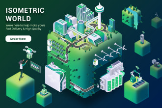 create amazing isometric illustrations in 12 hour