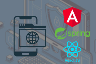 build full stack web application using angular, spring boot