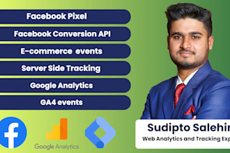 install facebook pixel and google analytics in your website