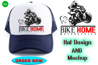 design your cap ,snapback ,hat artwork and mockup