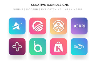 design mobile app icons and website icons