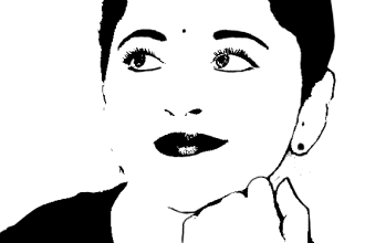 create black and white or silhouette image from your photo