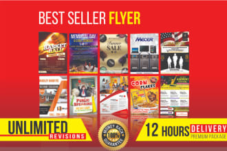 design any flyer,poster,leaflet,brochure in 24hrs