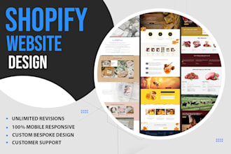 design or redesign shopify website, shopify store, shopify ecommerce store