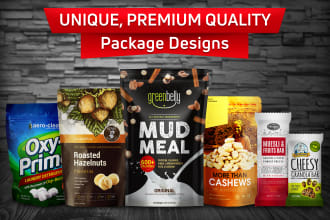 design box, bottle, bag, can, product packaging