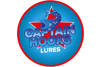 do eye catchy fishing logo design with free source files