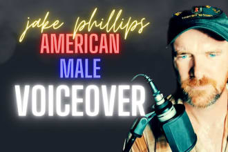 record a professional american male voice over