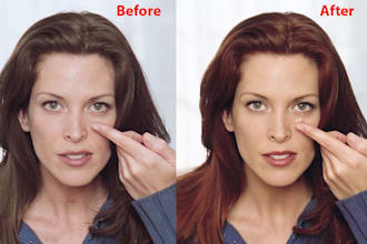 do photo retouching and colour correction