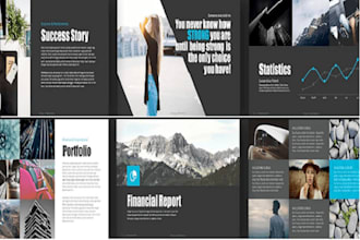 design a professional and modern presentation of raw data