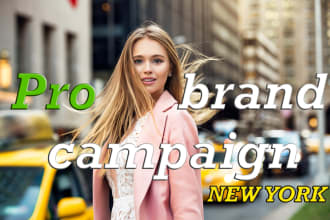 create a photography campaign with models in new york