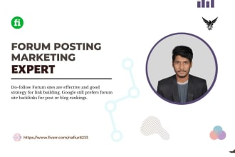 create 40 unique quality forum posting dofollow SEO backlinks