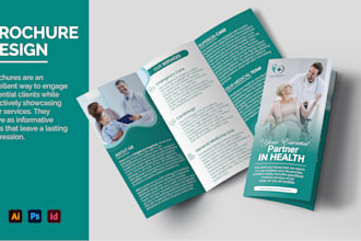 design bifold, trifold brochures, and company profiles