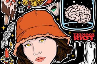 make digital hand drawn illustrations
