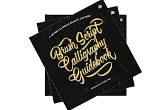 create your names, quotes, logo with brush calligraphy