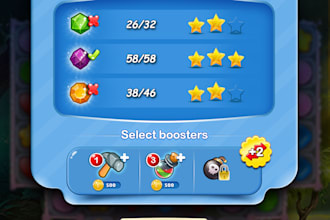 create UI and graphics design for the game