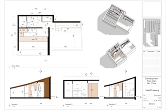 draw 2d floor plan apartment and house for a permit
