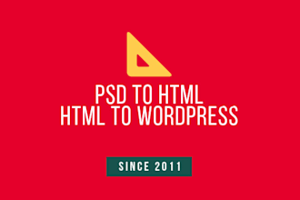 convert psd or html to wordpress