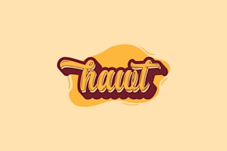 create custom text, graffiti, font, typography logo design
