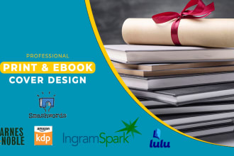 design a book cover for both print and ebook publishing