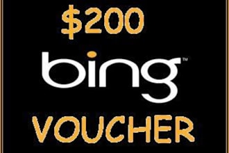 give you a 50 or 200 usd Bing Ads / AdCenter Voucher Coupon Code for your Bing Ads / Adcenter PPC account
