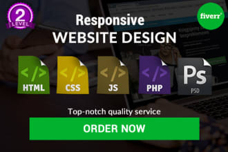 create a responsive and elegant html and css website