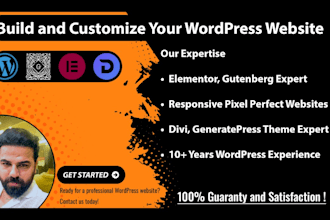 develop or revamp a responsive wordpress website