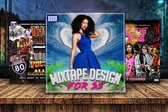 design creative mixtape cover and albums