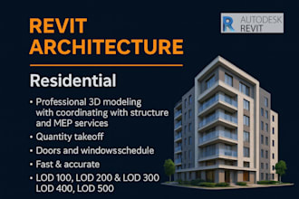 create professional revit architectural drawings and bim services