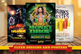 design creative flyers and posters