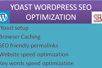 do wordpress SEO by yoast optimization on 15 pages