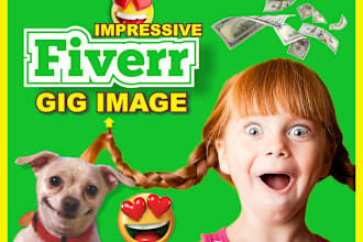 design your fiverr gig image banner HQ in 24 hrs