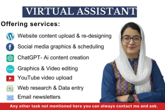 be your professional virtual assistant