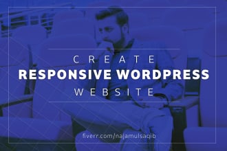 create landing page, responsive website or ecommerce store