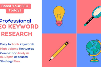 do SEO keyword research and competitor analysis